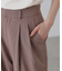 麻調合繊タックワイドパンツ
