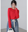 ［MFM］袖金ボタンハイツイストリブニット