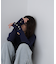 ［MFM］袖金ボタンハイツイストリブニット