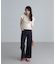 ラッフル襟ニット