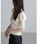 ラッフル襟ニット