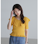 ラッフル襟ニット