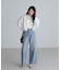 シアー短丈袖ドロストシャツ