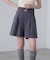 ベルト付きダブルタックショートパンツ