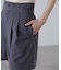 ベルト付きダブルタックショートパンツ