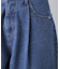 クリンクル加工タックワイドデニムパンツ