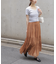 シャイニーティアードスカート