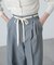 杉綾リボンベルトワイドパンツ