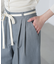 杉綾リボンベルトワイドパンツ