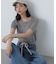 コンパクトラメシアー半袖ニット