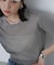 コンパクトラメシアー半袖ニット
