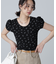 フラワー柄コンパクトTシャツ