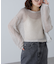 メッシュスパンコールニット