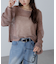 メッシュスパンコールニット