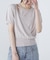 キャミレイヤードカシュクール半袖ニット