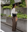 透かしあみ天竺短丈ニット