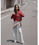 透かしあみ天竺短丈ニット