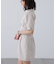 配色ステッチジップミニワンピース