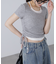 ホルターネックレイヤードサイドドロスト半袖カットソー