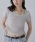 ホルターネックレイヤードサイドドロスト半袖カットソー