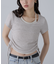 ホルターネックレイヤードサイドドロスト半袖カットソー