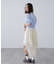 裾ドロスト半袖ブラウス