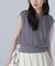 前後2wayチュールレイヤードノースリーブニット