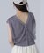 前後2wayチュールレイヤードノースリーブニット