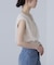 前後2wayチュールレイヤードノースリーブニット