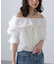 ［MFM］シアーチェックラッフルフリル2wayブラウス