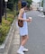 〈セットアップ対応〉ストライプショートパンツ