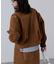 合皮ジップアップブルゾン