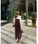 2ストラップベロアキャミワンピース