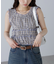 シャーリングタンクトップブラウス