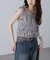 シャーリングタンクトップブラウス
