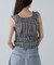 シャーリングタンクトップブラウス