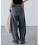 ドロストバレルレッグデニムパンツ
