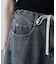 ドロストバレルレッグデニムパンツ