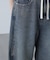 ドロストバレルレッグデニムパンツ