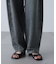 ドロストバレルレッグデニムパンツ