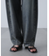 ドロストバレルレッグデニムパンツ