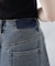 ドロストバレルレッグデニムパンツ