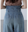 折り返しハイウエストデニムパンツ