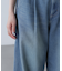 折り返しハイウエストデニムパンツ