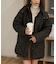 ウエストドロストキルティングコート