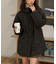 ウエストドロストキルティングコート