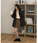 ウエストドロストキルティングコート