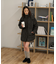 ウエストドロストキルティングコート