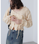ドロストリボン長袖ブラウス