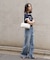 〈フリーズマート別注〉PICCADILLY ベーシックワイドデニムパンツ